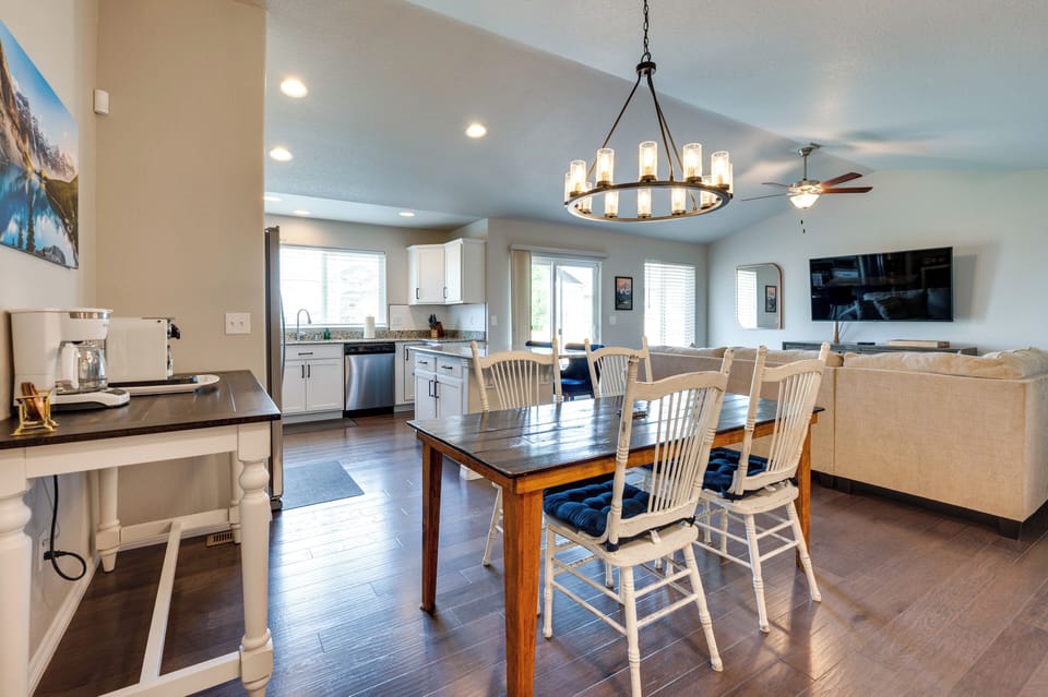 Coffee Bar, Dining Area, and Open Concept Kitchen