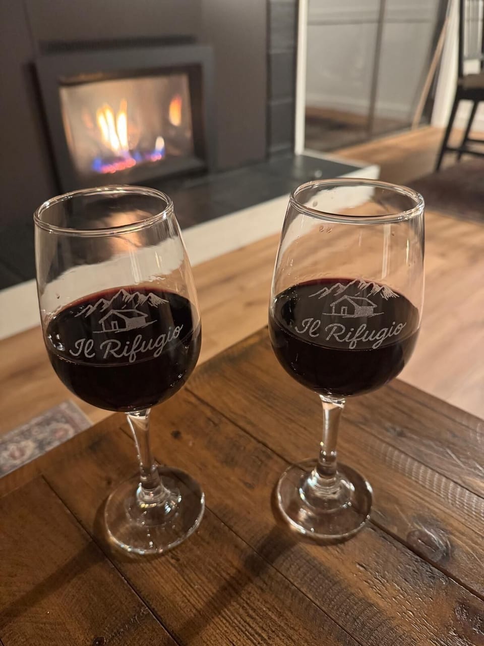 Unwind by the fireplace after a day on the slopes.
