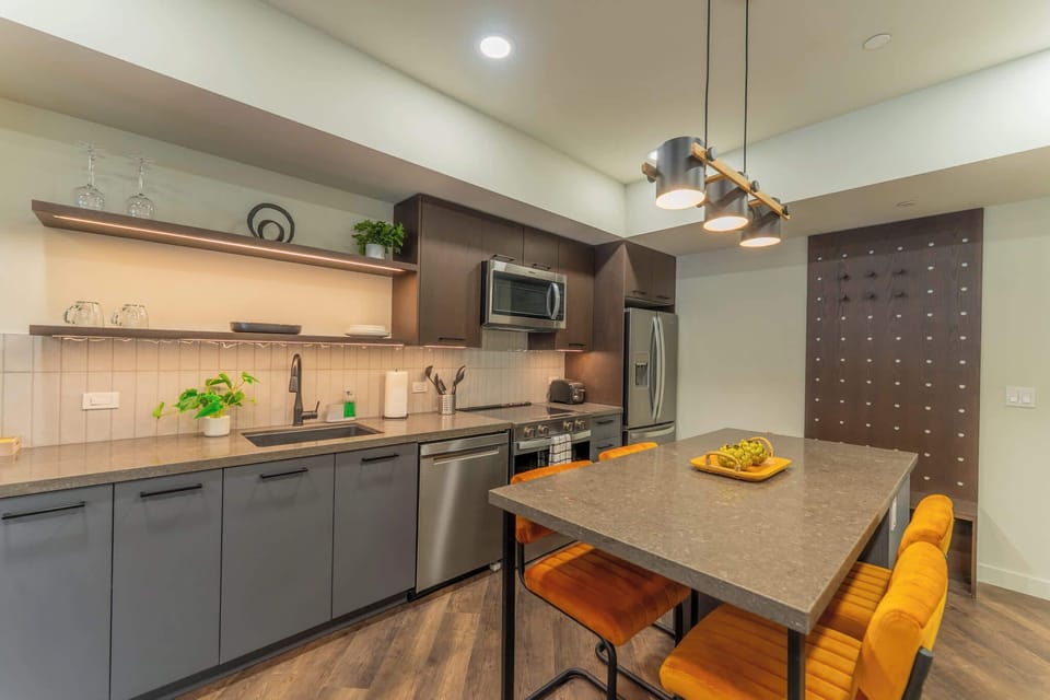 Chef's kitchen with all that's needed to create memorable meals