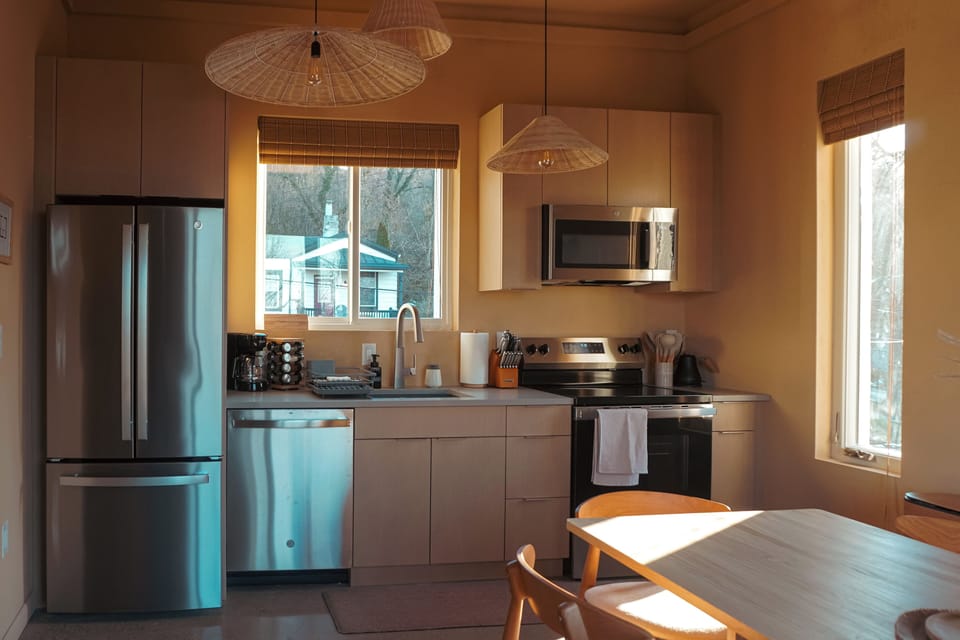 Fully-stocked kitchen