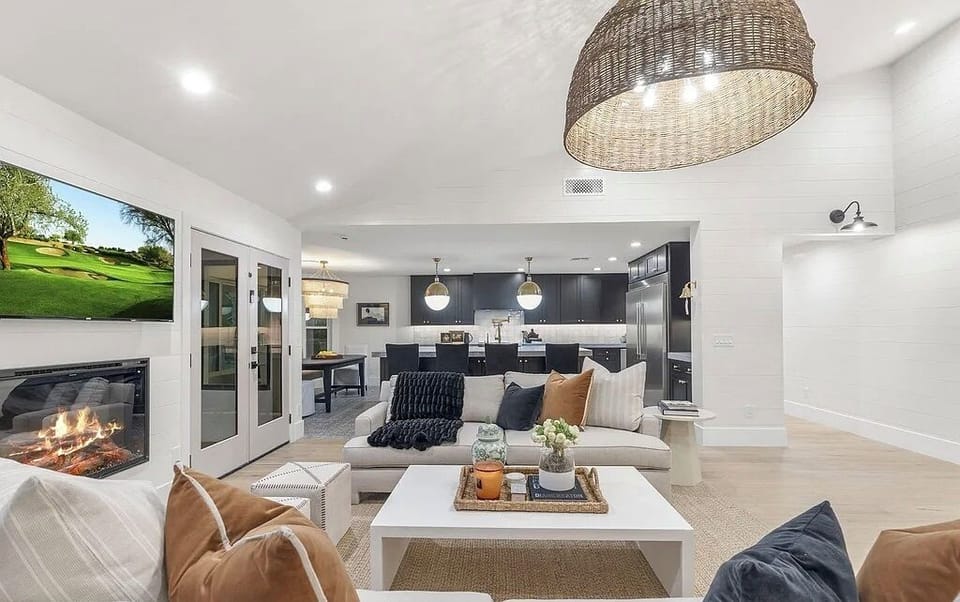 Open concept living space