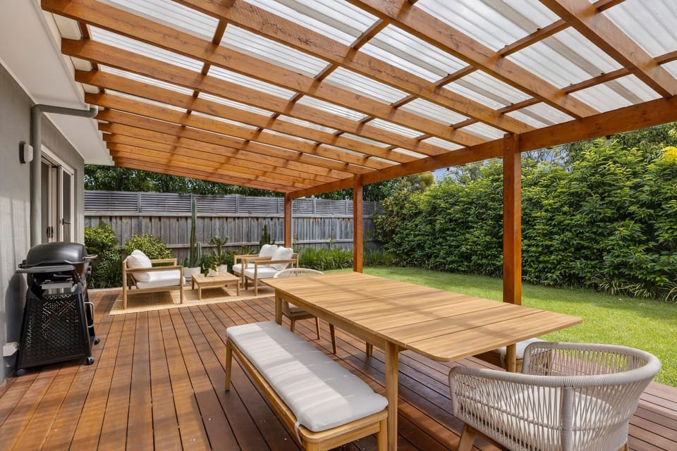 light and bright alfresco area
