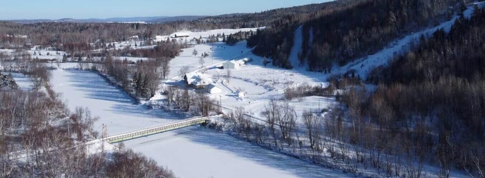 Vue aérienne hiver