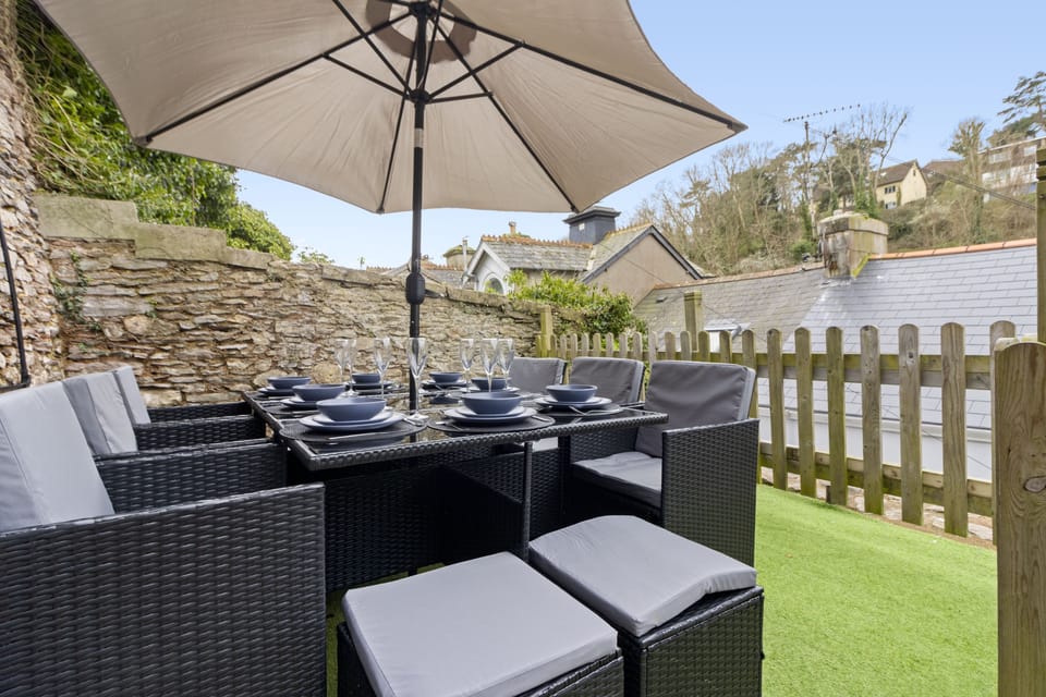 Enjoy dining al fresco in the outdoor dining area