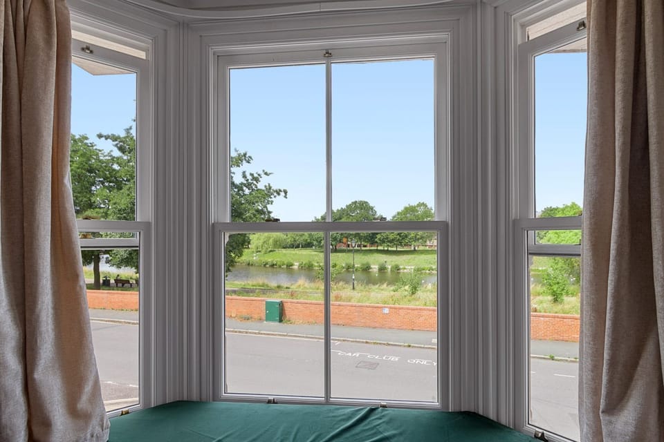 River views form the bedroom