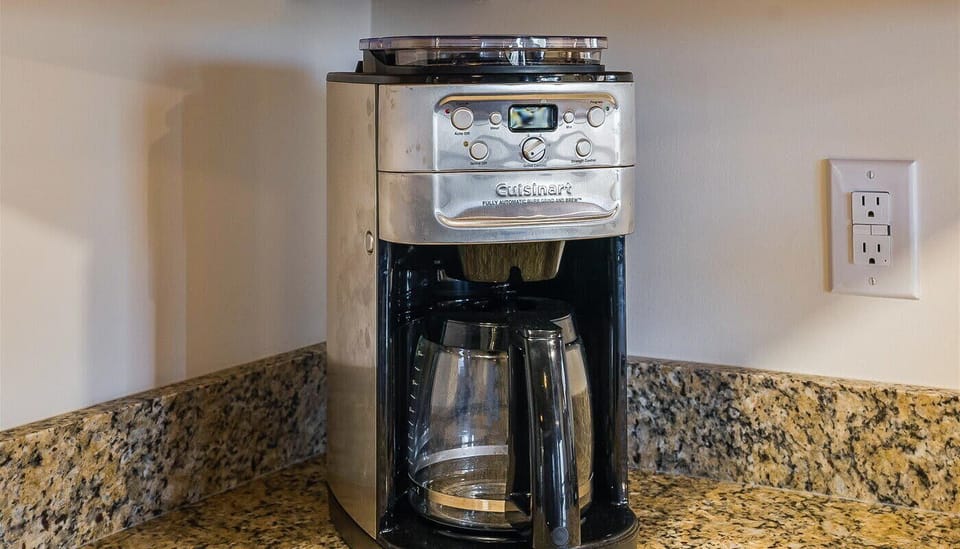The best part of waking up is vacation. The second-best part is this coffee station.