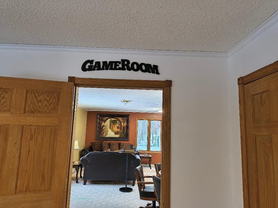 Game room on main floor.