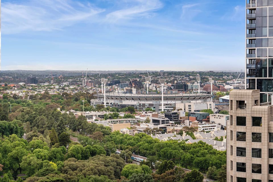 You can see the MCG from the balcony