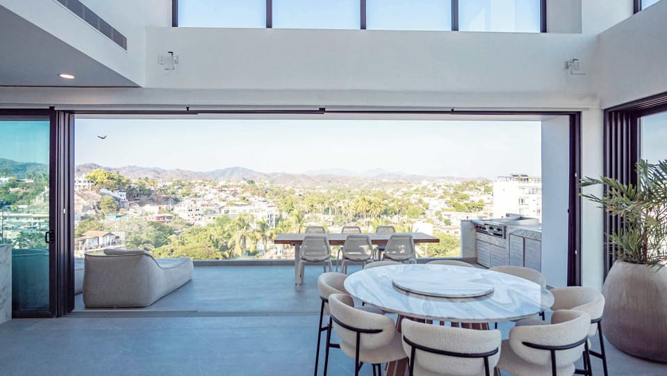 Indoor outdoor living penthouse vibes