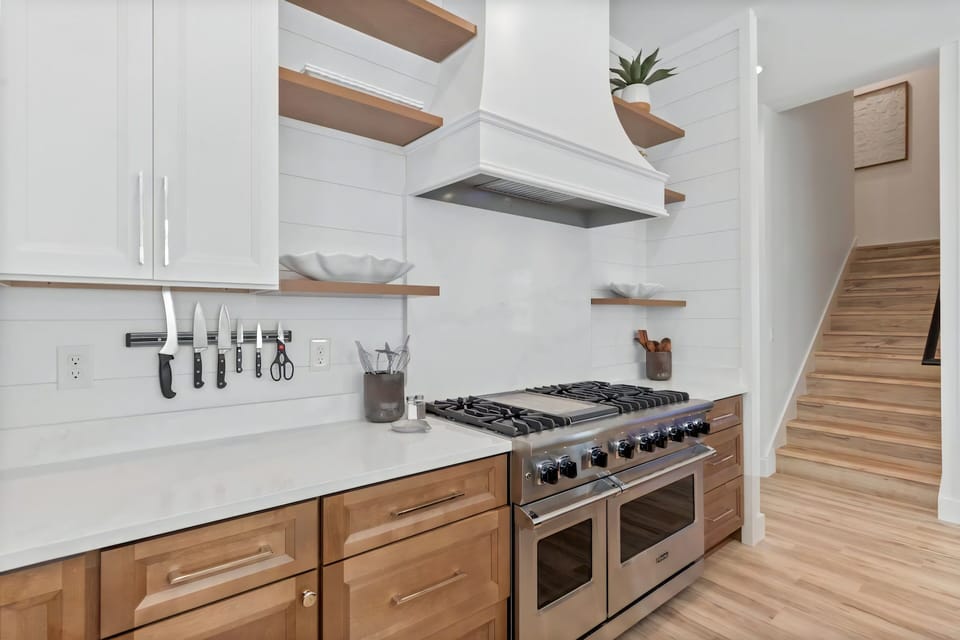 A bright, modern kitchen designed for effortless cooking.