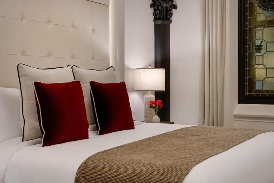 Sink into crisp linens and plush pillows for deep sleep.