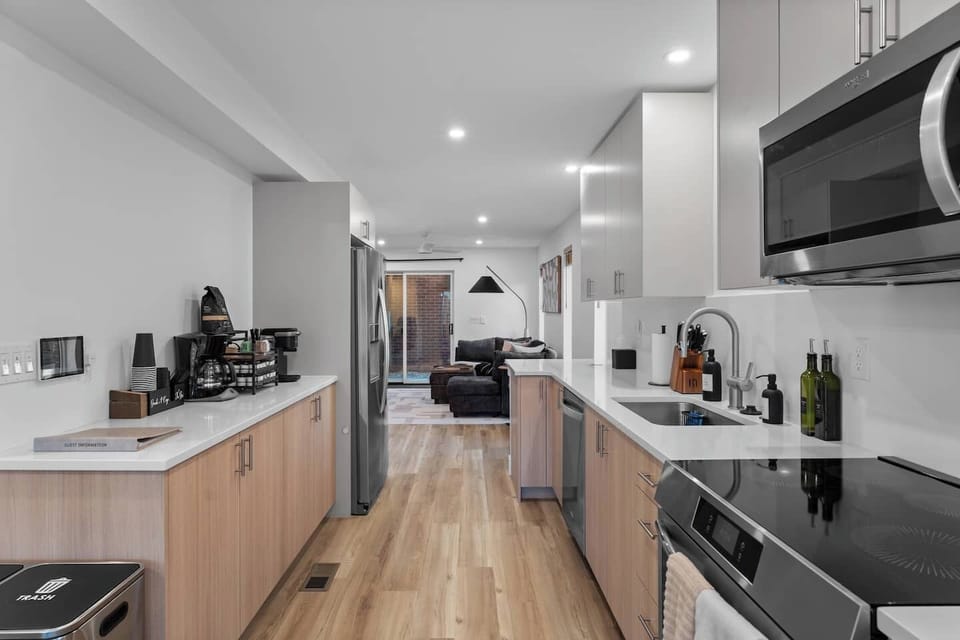 Brand new appliances with an induction cooktop