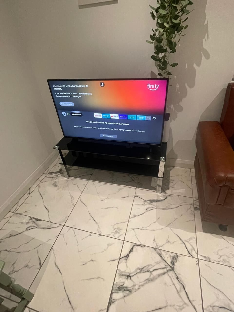 Smart TV with Netfix, Fire TV installed