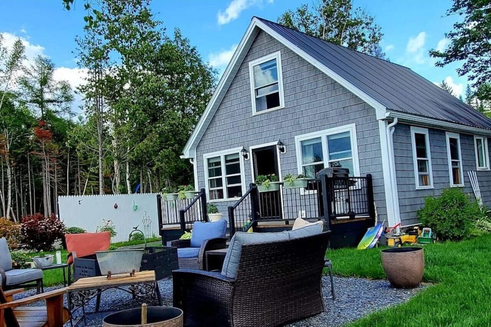 Cozy cabin with a firepit to enjoy with friends and family.