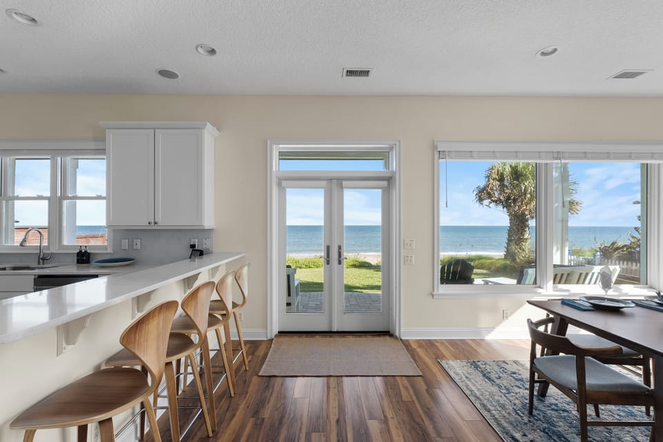 Perfect for cooking together and enjoying meals with ocean views.