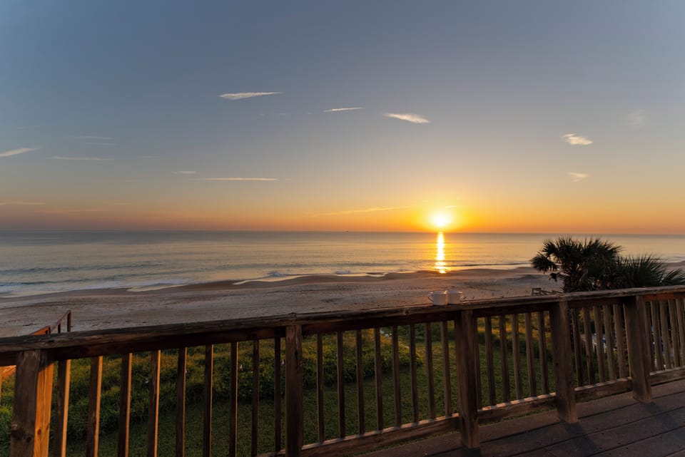 Wake up to stunning ocean sunrises—sip your coffee on the deck.
