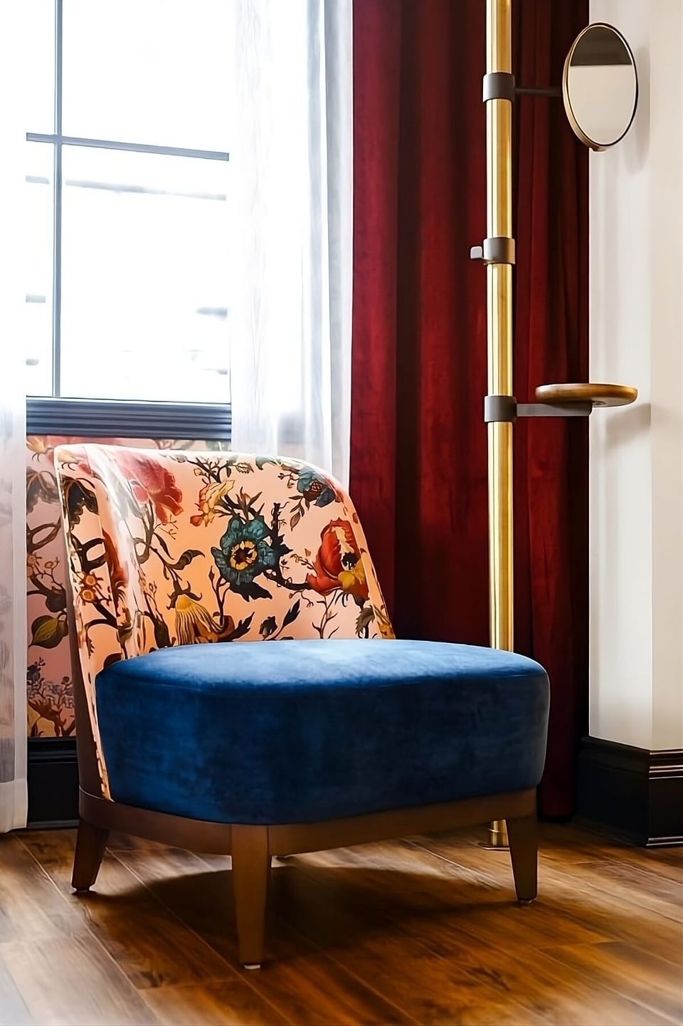 Linger and relax in a plush accent chair by soft daylight.