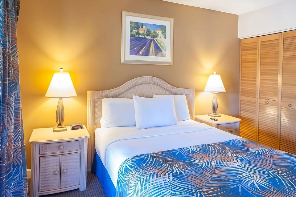 Settle in with easy storage and soothing, resort-style calm.
