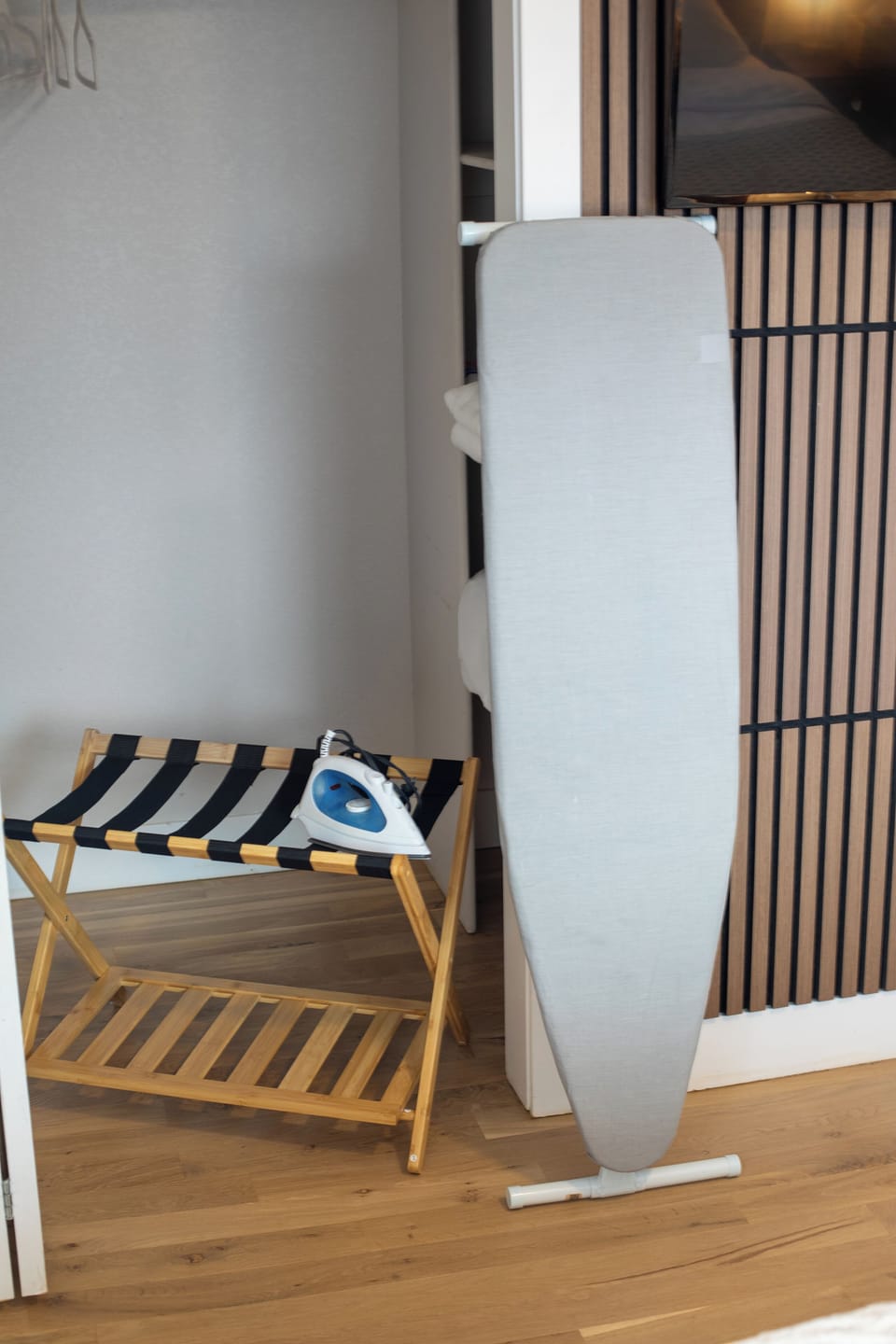 Iron and ironing board provided for your convenience