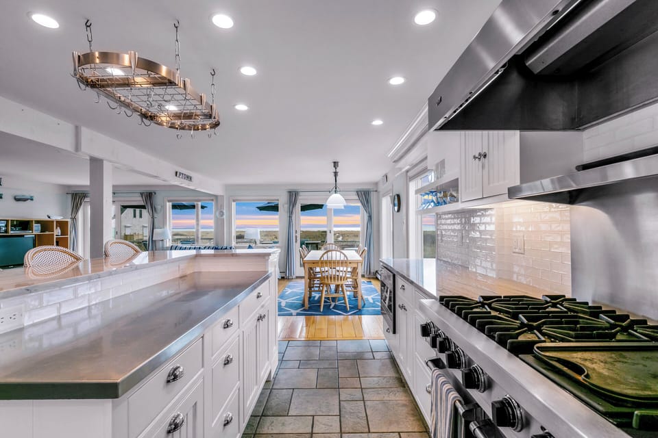 Fully equipped kitchen with modern appliances