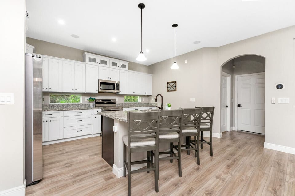 Clean Kitchen designed for family Gatherings