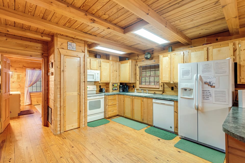Fully stocked kitchen