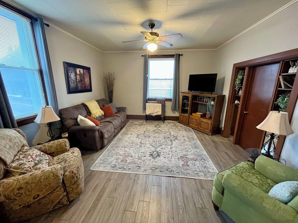 Living Room. 
Games inside TV stand.