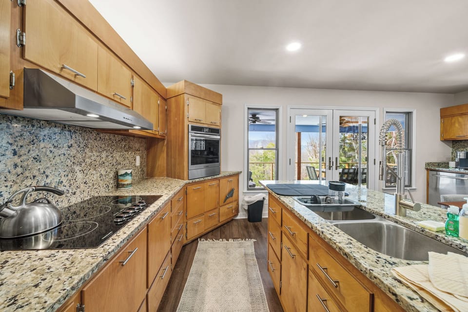 Spacious Kitchen with Granite Counters