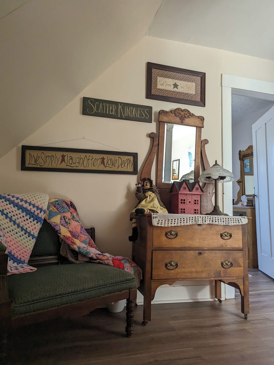 Dresser for bedroom one.  It is just across from the bedroom.