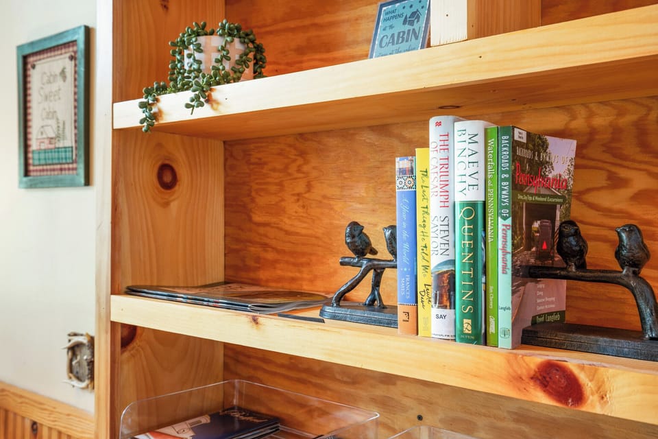 Enjoy a quiet moment with a great book or a favorite magazine