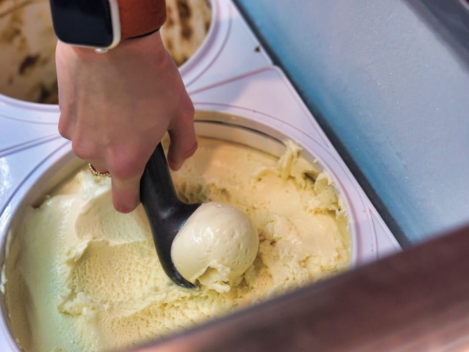 OCC Sips & Scoops offers premium hand-dipped ice cream!