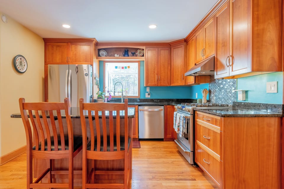 Bright, fully equipped kitchen for easy meals and morning coffee