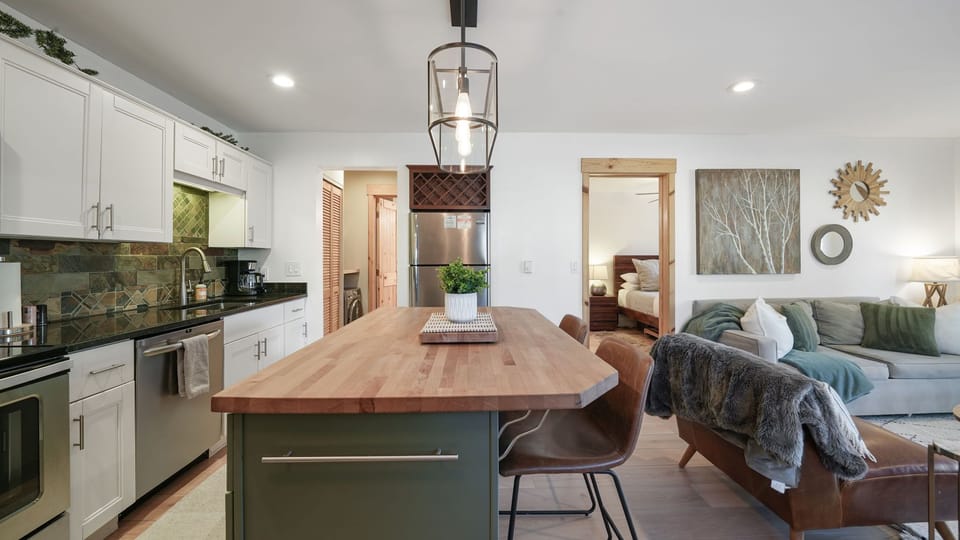 Modern design meets mountain comfort. Plenty of space to relax, cook, and connect with loved ones.