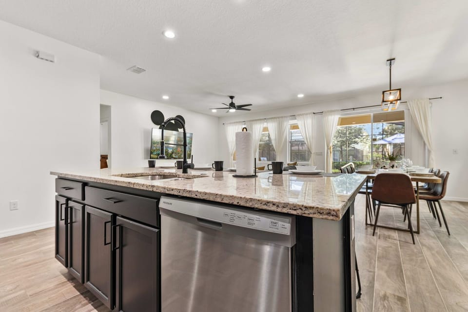 Polished kitchen of the home in Davenport Florida