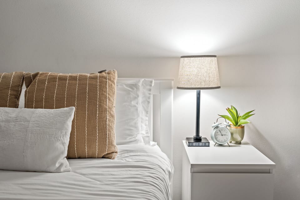 Sweet dreams in our comfortable bedroom.
