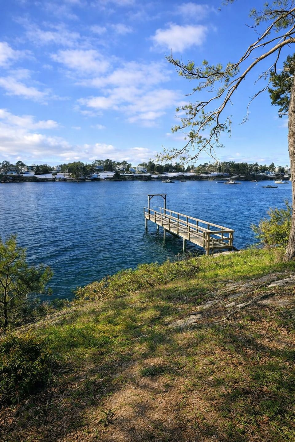 Path down to the water. Dock is for tenant's use however you cannot dock a personal boat.