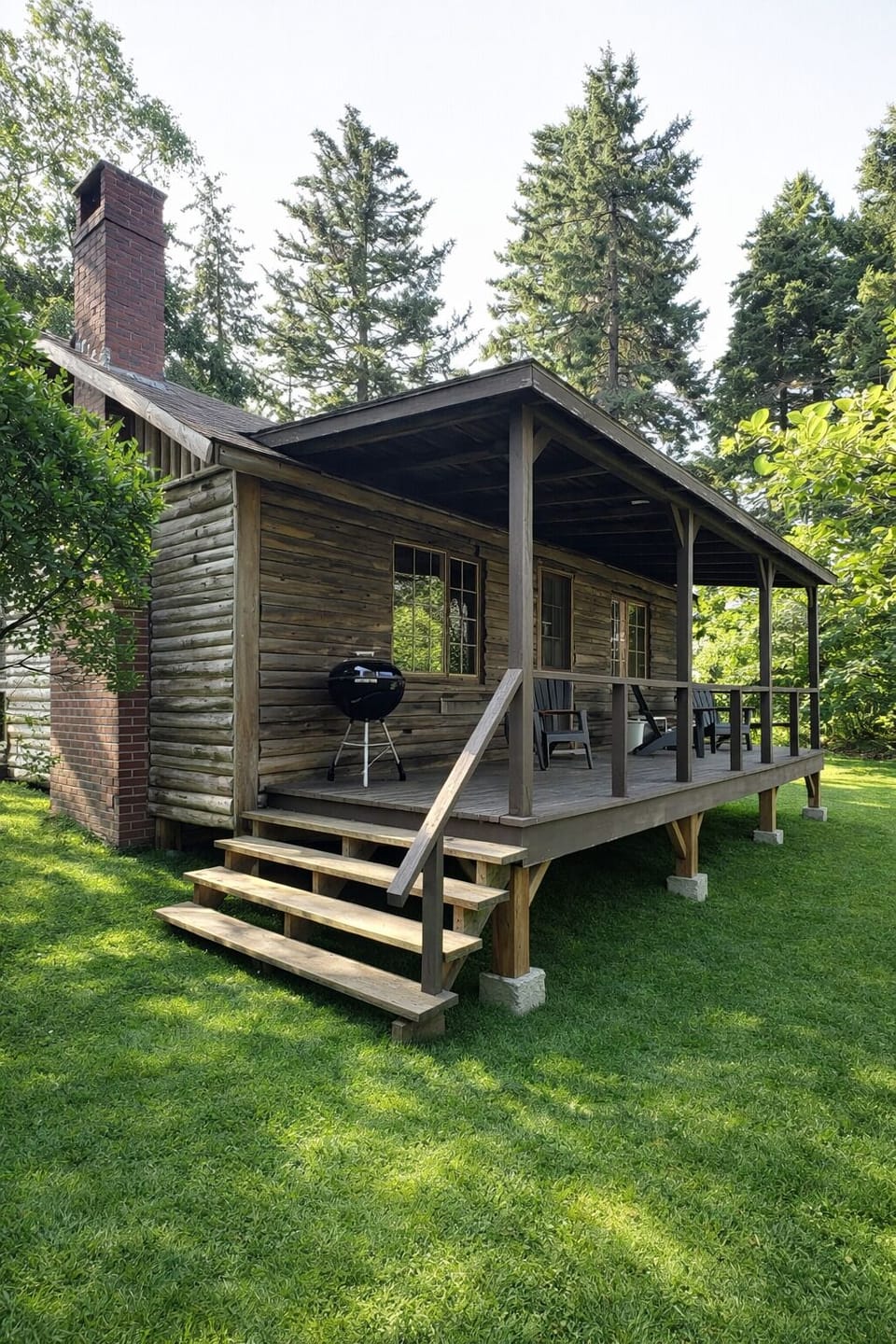 The large deck offers limited ocean views.