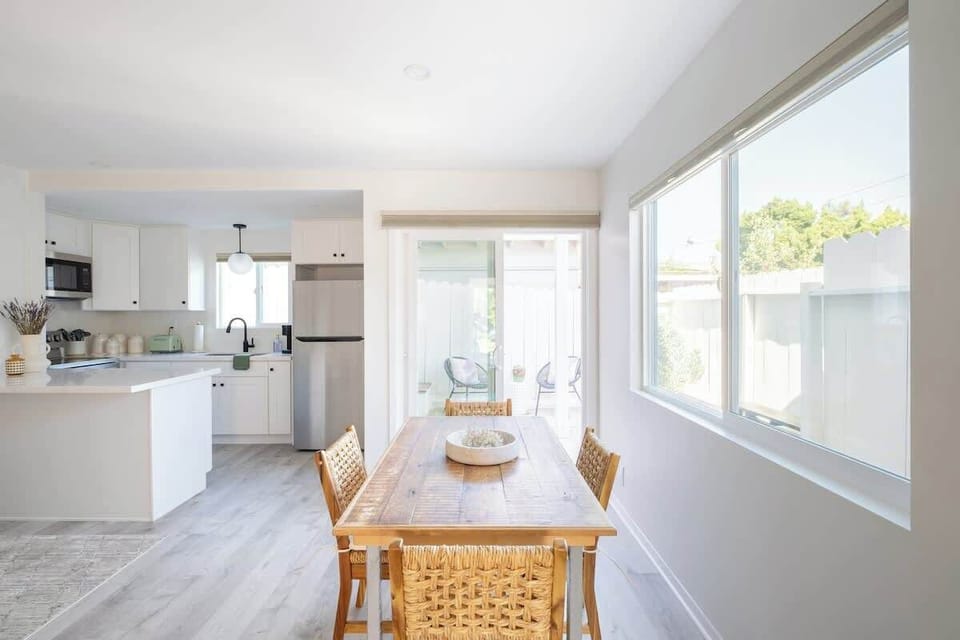 The bright, open apartment invites you in to relax and make yourself a home