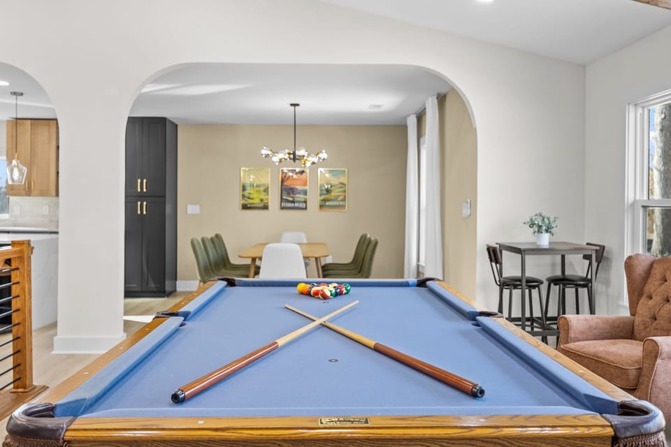 Find out who's the real pool shark in your group on this 8ft Olhausen pool table