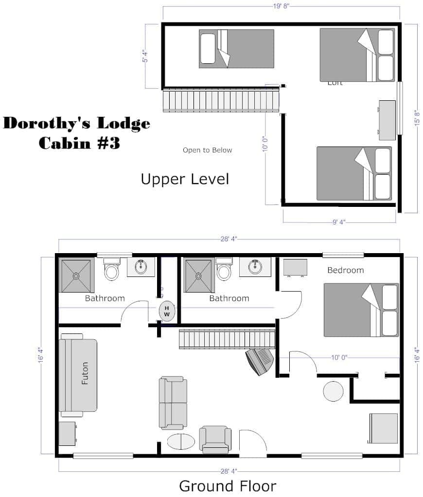 Cabin 3 Floor Plan