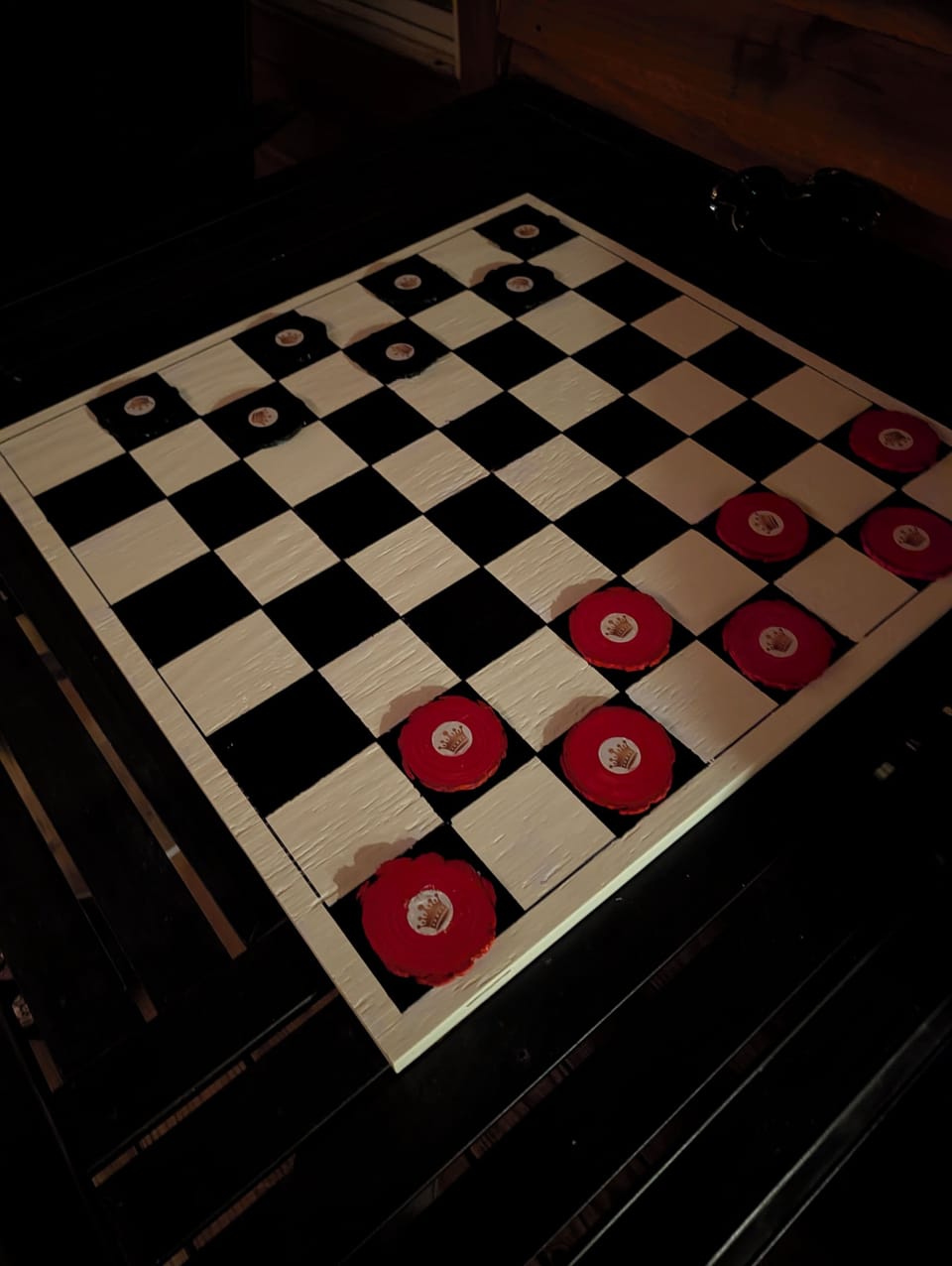 large outdoor checker board , for front porch fun