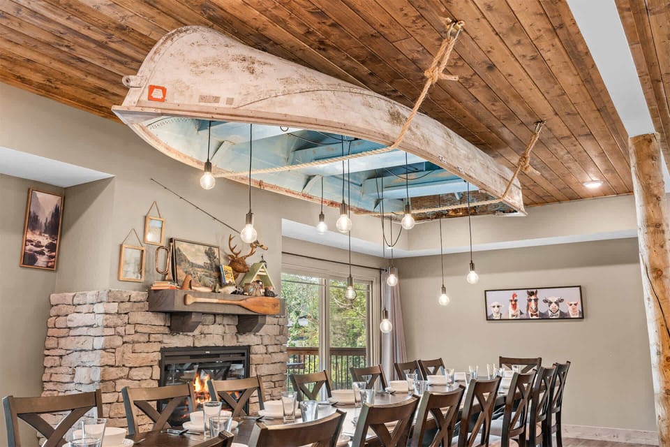 Make mealtime memories together at the dining table, seating 18​