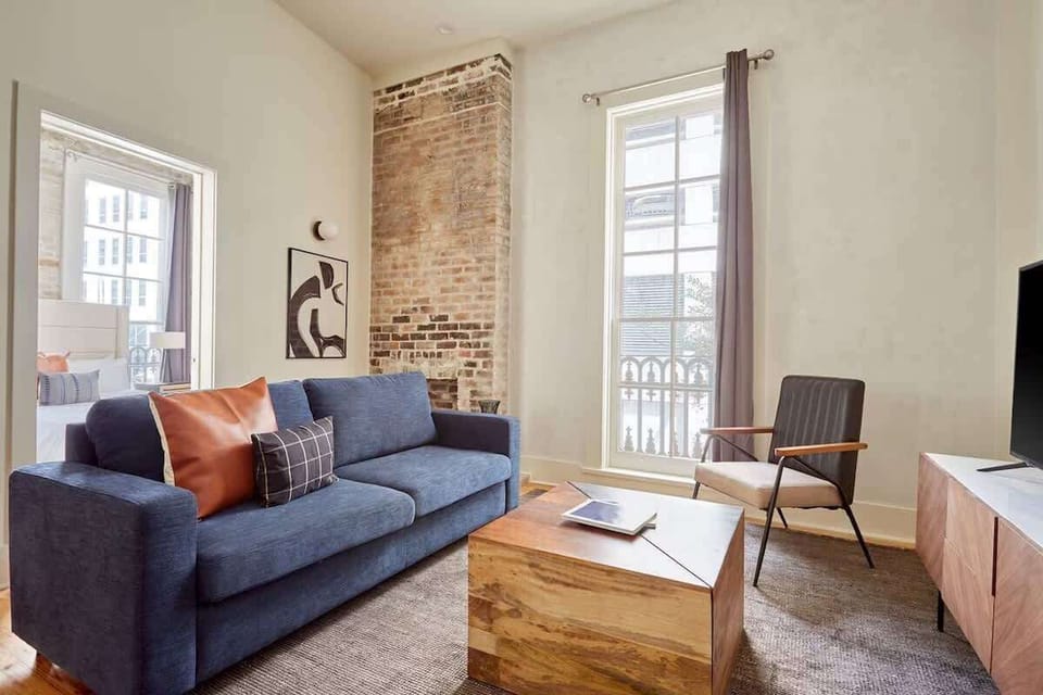 Living Room | Open Concept Seating Area with TV | Second Floor