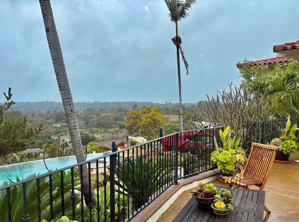 View from La Casita looking out onto the valley.