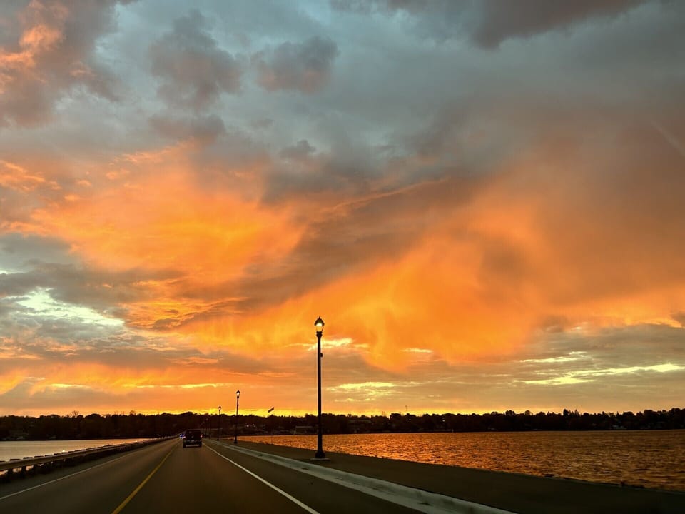 James Gifford Causeway. View from Ennismore to Bridgenorth.