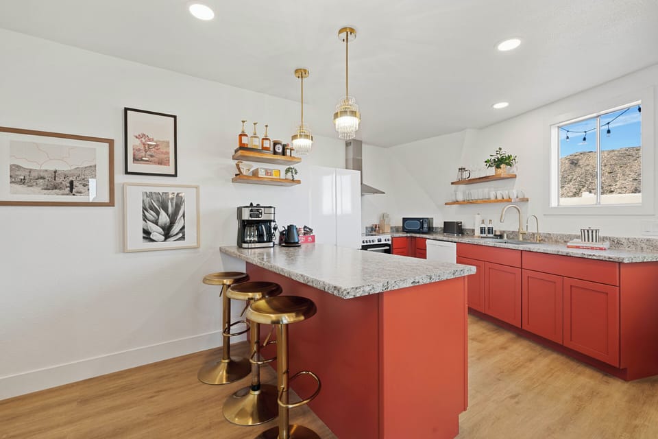 Fully stocked kitchen 