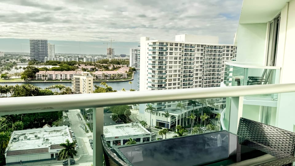 Balcony overlooking the canal