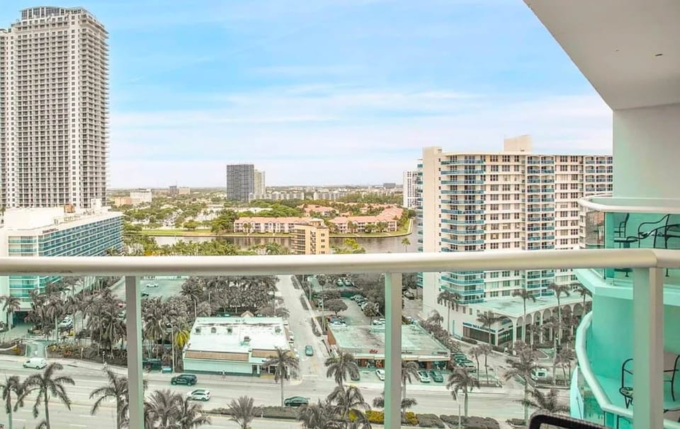 Balcony overlooking the canal