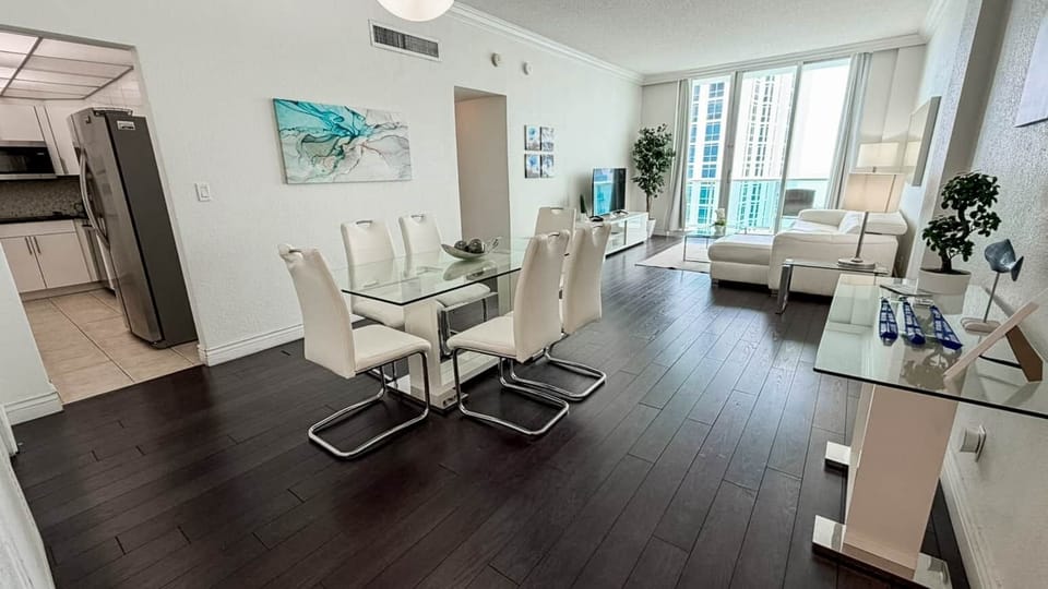 Dining room and living room