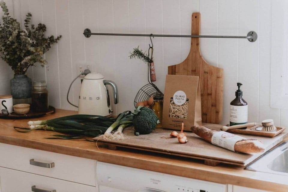 Cook your favourite meal in our well stocked kitchen. You'll find everything you need right here. 

Photographer Nicky Cawood.